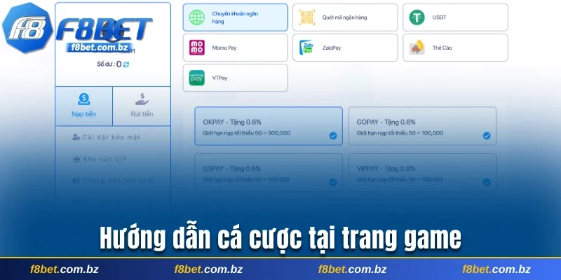Hướng dẫn cá cược tại trang game